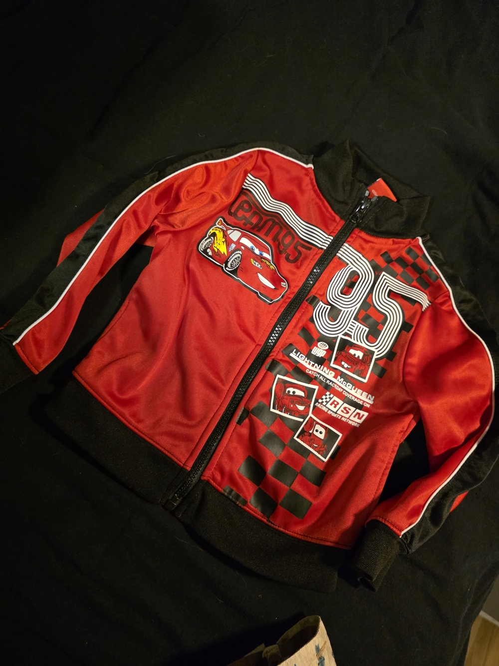 Red Lightning McQueen Racing Zip-Up Jacket for Kids